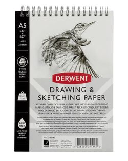 Bloc de croquis Derwent A5, 30 feuilles 165 g