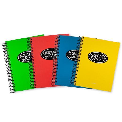 Ocean's Notebook Din A-5 microperfurado 160h cores Neon