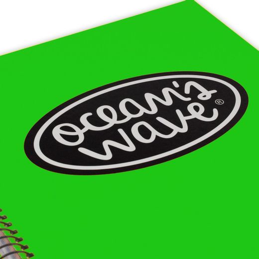 Cuaderno Ocean's Din A-5 microperforado 160h colores Neón