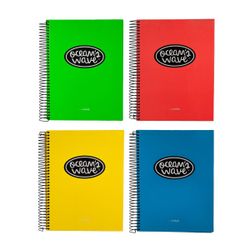 Cuaderno Ocean's Din A-5 microperforado 160h colores Neón