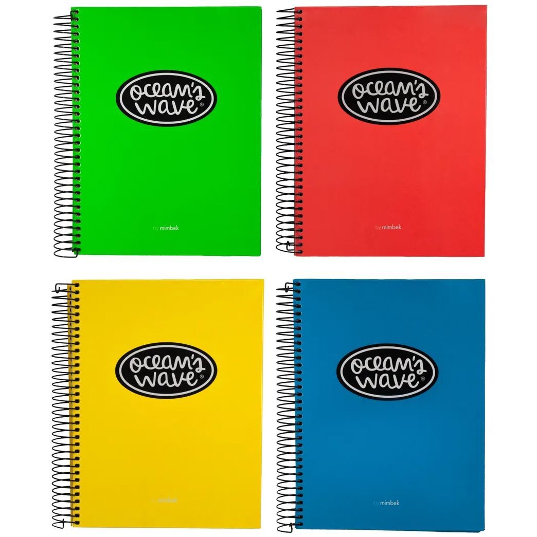 Bloc tapa extra dura neón de 160h Din A-4.