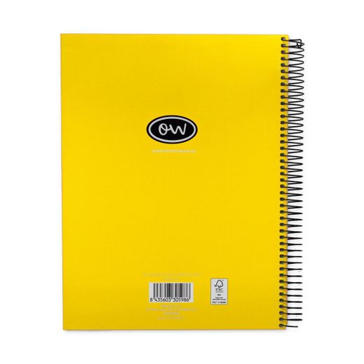 Ocean's Notebook Din A-5 microperfurado 160h cores Neon