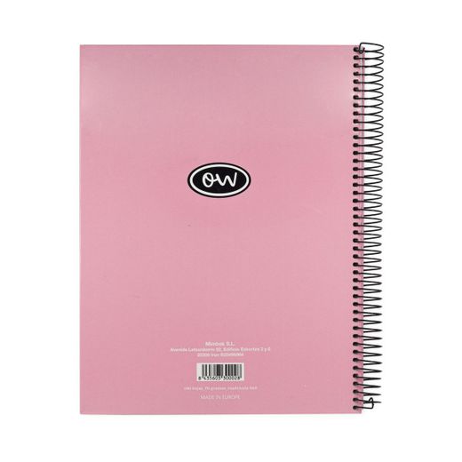 Notebook Ocean's Din A-5 microperfurado 160h cores pastel
