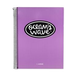 Notebook Ocean's Din A-5 microperfurado 160h cores pastel