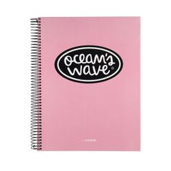 Notebook Ocean's Din A-5 microperfurado 160h cores pastel