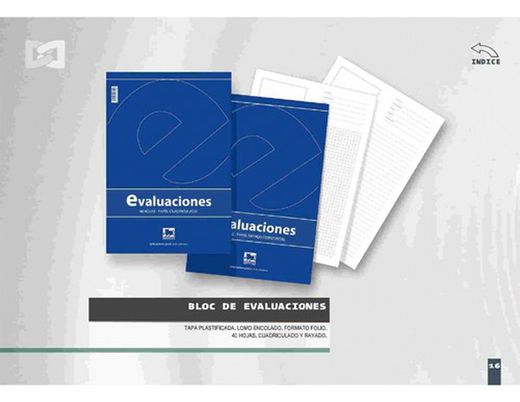 Bloc d'évaluations taurus folio