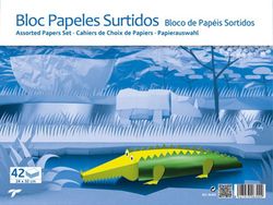 Block de manualidades distintos tipos papel