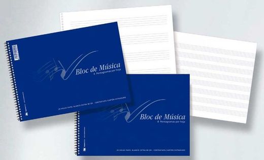 Block de música tauro con pentagramas