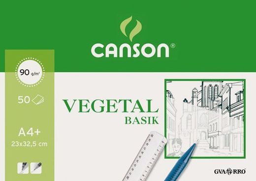 Block encolado 50 hojas vegetal basik guarro