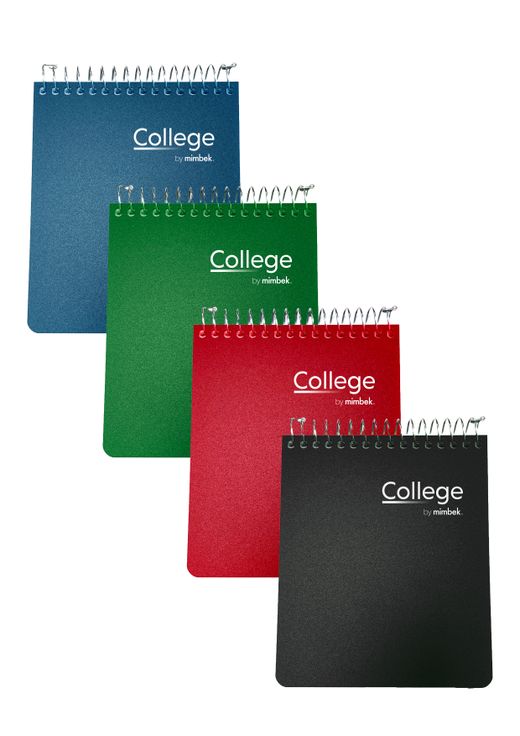 Blocs y cuadernos de espiral de tamaños pequeños (8º, 12º y 16º)