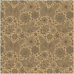 Bobina Papel Regalo 31cm x 80m Mariposas Kraft (CH2304-KC)