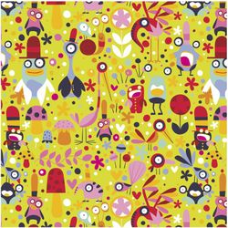 Bobina Papel Regalo 62cm x 80m Infantil Animales Ojos (IN1501-A)