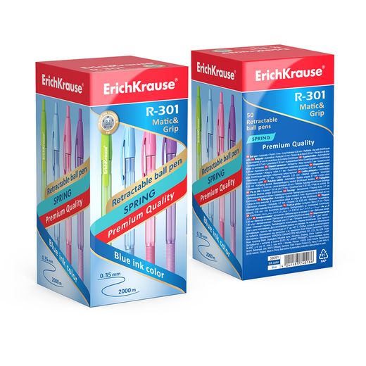 Bolígrafo Retráctil Spring 0,7mm Pastel