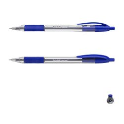 Bolígrafo Retráctil U209 1,0mm Cuerpo transparente Tinta azul
