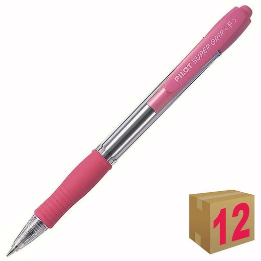 Stylo Super Grip. Rétractable et avec poignée