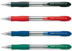 Stylo Super Grip. Rétractable et avec poignée