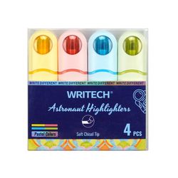 Sachet de 4 marqueurs pastel fluorescents Astronaut