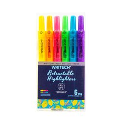 Bolsa 6 Rotulador Fluorescente Rectráctil Neones