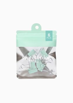 Sachet avec 6 clips doubles Sweetcolor