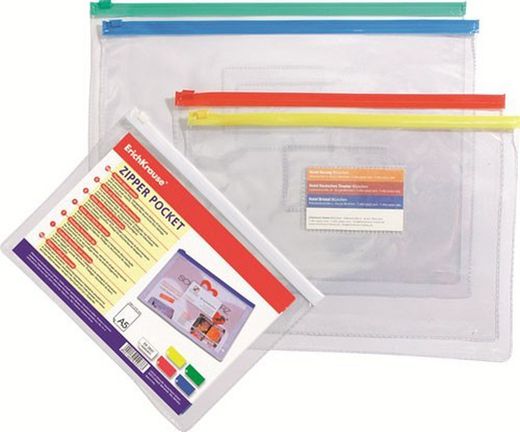 Bolsa de cierre zip erichkrause de pvc