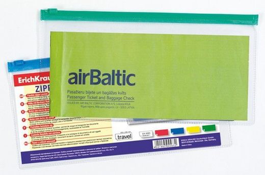 erichkrause bolsa com zíper em pvc