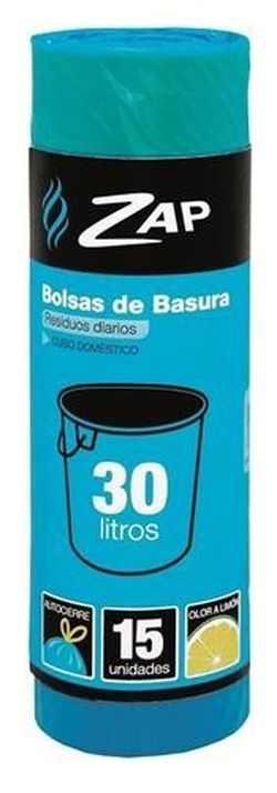 Bolsas de basura 30 litros. Capacidad normal