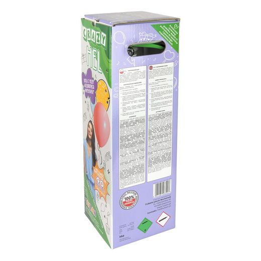 Récipient à hélium "Crazy Hel" XL 17 cm / 50 cm / 16 cm