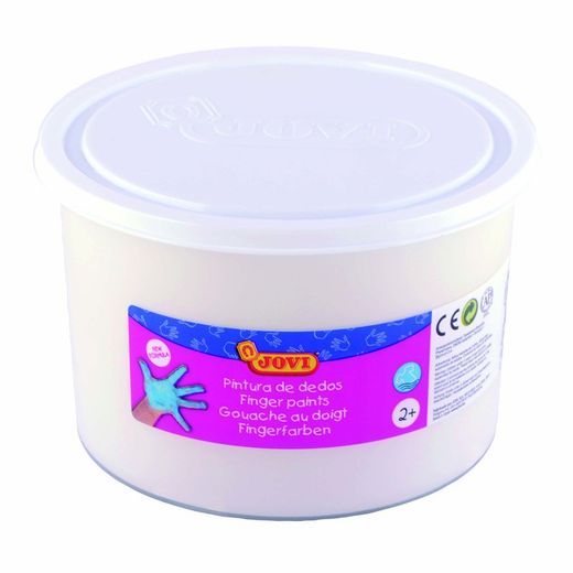 Boîte de peinture au doigt Jovi unicolore de 500 cc.