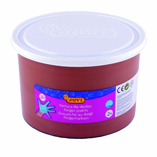 Boîte de peinture au doigt Jovi unicolore de 500 cc.