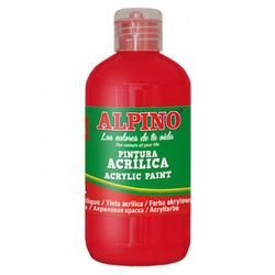 Botella 250ml pintura acrílica alpino unicolor