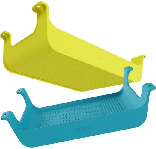 BOÎTE. Plateau de bureau Grau. Quatre couleurs