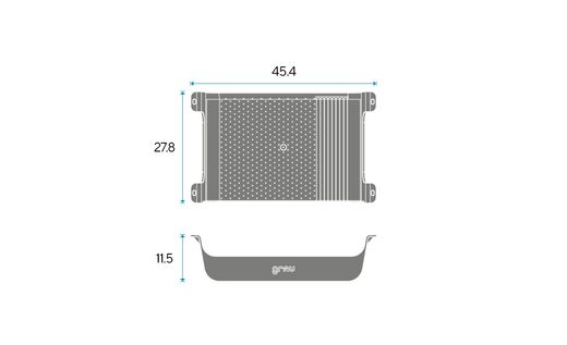 BOÎTE. Plateau de bureau Grau. Quatre couleurs