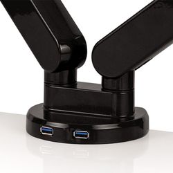 bras de moniteur double série platinium