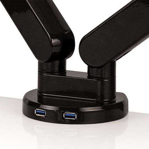 bras de moniteur double série platinium