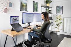 Kensington Smartfit® OneTouch double bras jusqu'à 32", noir