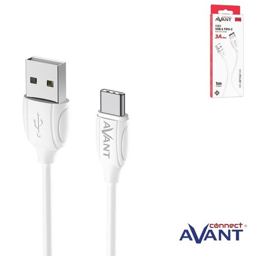Cabo USB A tipo C Avant Connect 3A para carregamento rápido