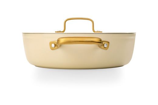 Icônica panela de alumínio forjado para indução, 28 cm, bege