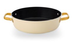 Icônica panela de alumínio forjado para indução, 28 cm, bege