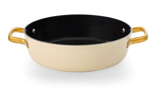 Icônica panela de alumínio forjado para indução, 28 cm, bege