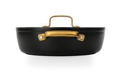 Panela icônica de alumínio forjado para indução, 28 cm, preta