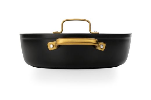 Panela icônica de alumínio forjado para indução, 28 cm, preta