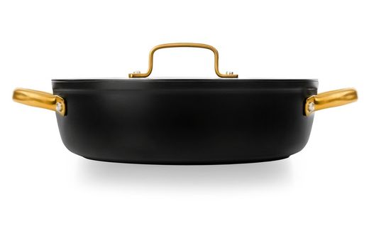 Panela icônica de alumínio forjado para indução, 28 cm, preta