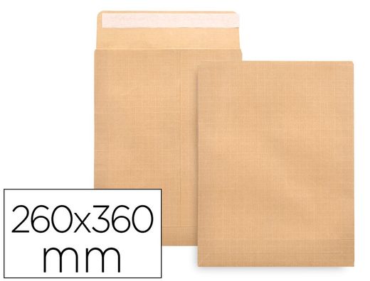 Carton de 100 sachets kraft armés de bande silicone