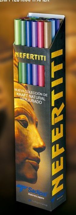 Carton 24 rouleaux 3 mètres papier kraft nefertiti