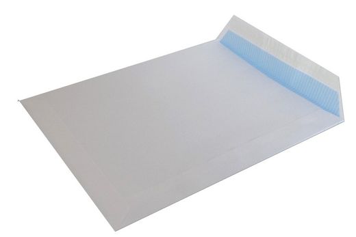 Caixa de 250 sacos brancos com tira de silicone