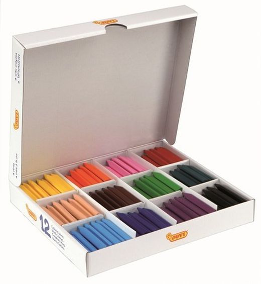 Caixa 300 tintas de cera jovi triwax sortidas