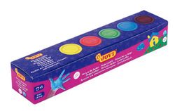Coffret de 5 pots de peinture au doigt jovi 35cc