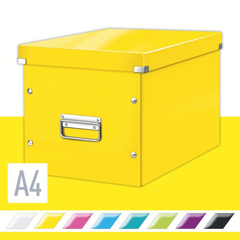 Caja de almacenaje grande Click & Store WOW en forma de cubo de Leitz