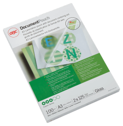 Caja de 100 fundas para plastificacion GBC de 125 micras