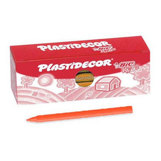 Caixa de 25 tintas de cera plastidecor unicolor